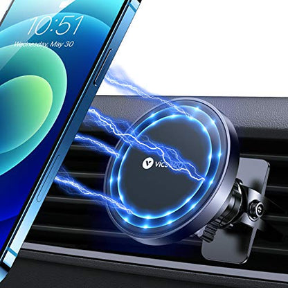 for MagSafe Car Mount [Upgraded Strongest Magnet Power] Magnetic Phone Holder for Car Vent 360 Adjustable Magnetic Car Phone Holder Mount for iPhone 17 Pro Max 16 15 14 13 12 Plus Mini