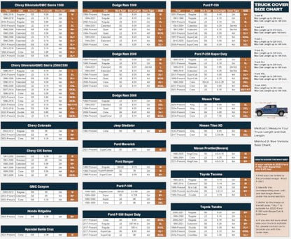 16 Layers Truck Cover Waterproof All Weater. See Truck Size Chart