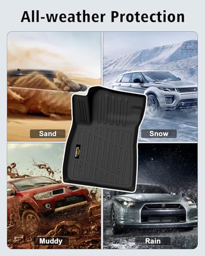 Floor Mats & Cargo Mat & Backrest Mat for Chevy Trailblazer AWD 2021 (160 Ounce)