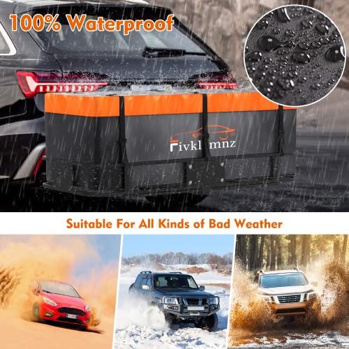 20 Cubic Hitch Mount Cargo Carrier Bag Waterproof Soft Car Tray
