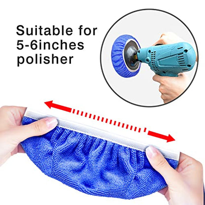 9 to 10 Inch Car Polisher Pad Bonnet (15 Count)