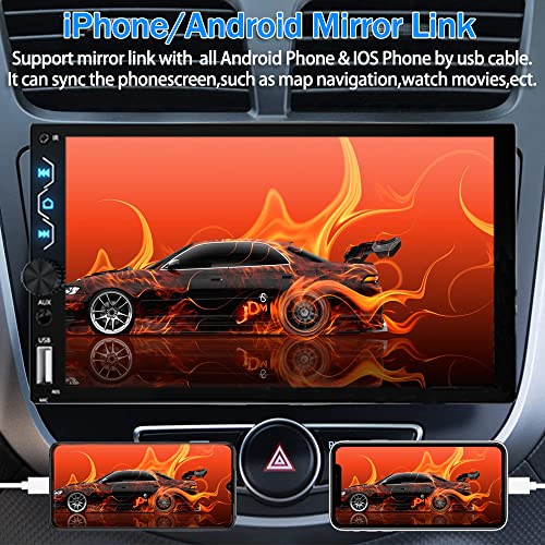 Double Din Car Stereo with Dash Cam
