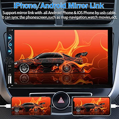Double Din Car Stereo with Dash Cam
