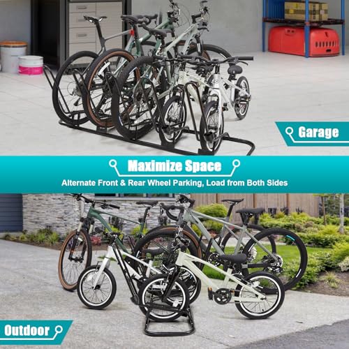Floor Bike Stand for 5 Bikes