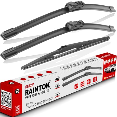 3 Pack Windshield Wiper Blades Replacement for Toyota CHR C