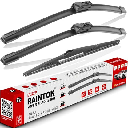 3 Pack Windshield Wiper Blades Replacement for Toyota CHR C