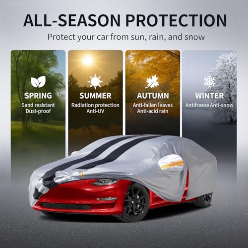 Multi Layer Car Cover Custom Fit for Tesla Model 3