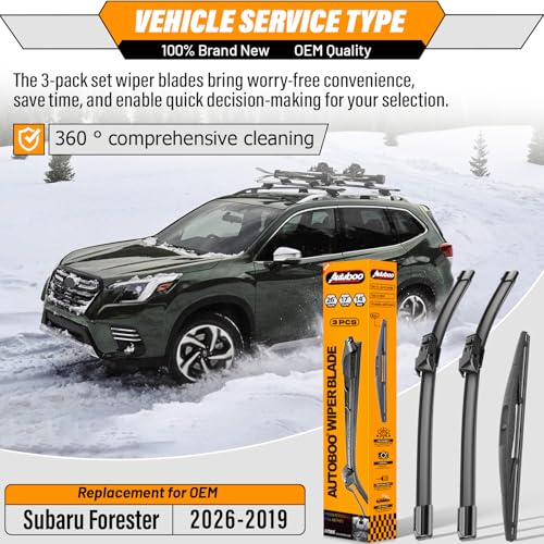 Windshield Wiper Blade Replacement for Subaru Forester 2019