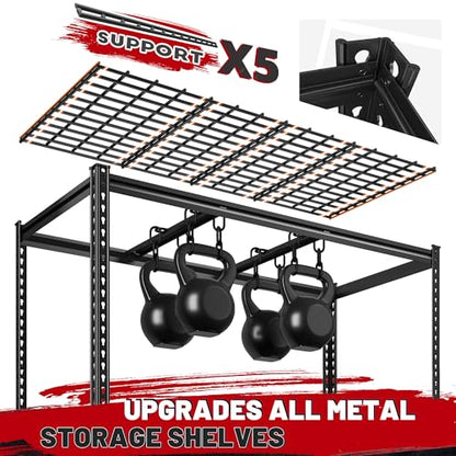 5 Tier Heavy Duty Garage Shelving for Basement Warehouse Pantry