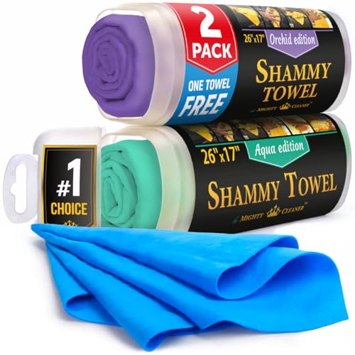 Premium Shammy Cloth for Car Drying (3 Count)