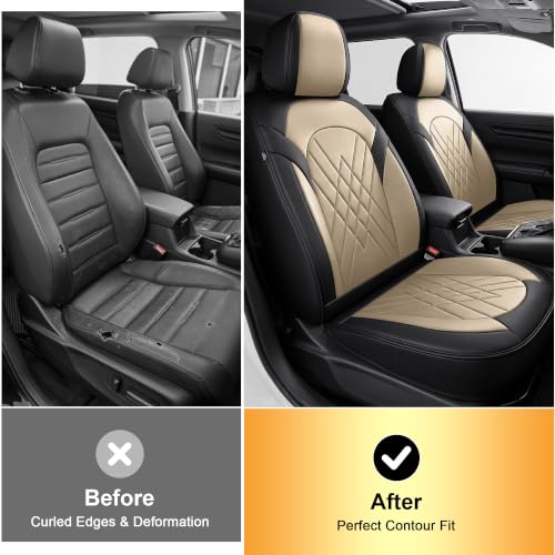 2 Front Car Seat Covers for Honda CRV CR (2 Count)
