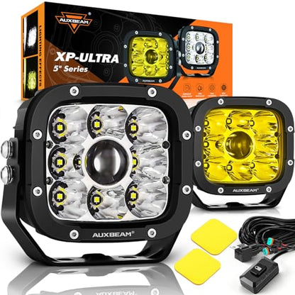 XP Ultra Series 5" 100W Offroad LED Pods Hyper Spot Light Bars (2 Count)