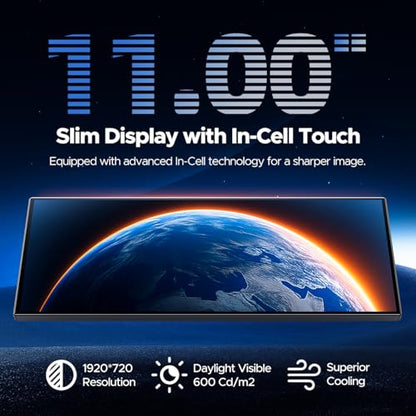 11'' Wireless Carplay Screen for Car Built