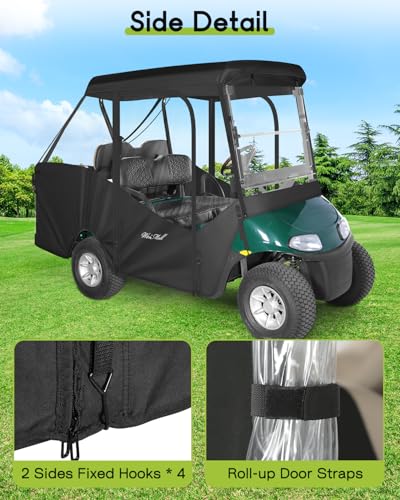 4 Passenger Golf Cart Enclosure for EZGO RXV Short Roof Rain Cover