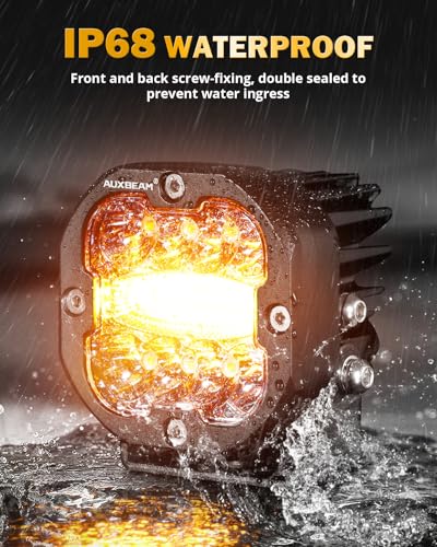 XP Ultra Series 6 Modes 3 Inch Amber White LED Ditch Light Pods (2 Count)