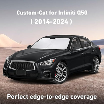 Windshield Sunshade Compatible for Infiniti Q50 2014