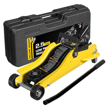 2.5 Ton Trolley Jack with Carrying Case Hydraulic Low Profile Floor Jack for Cars Lift with Single Piston Lift Pump
