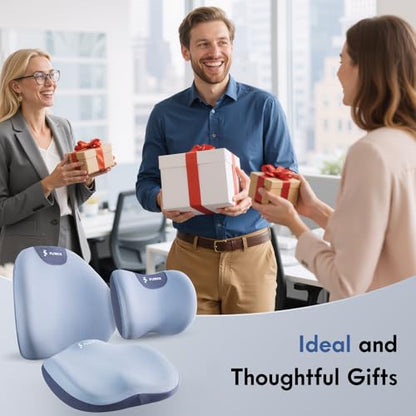 Seat Cushion and Lumbar Support Pillow for Office Chair Car