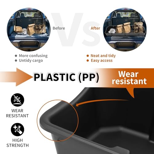 Full Size Truck Bed Storage Box Compatible with Ford Chevrolet GMC Dodge Ram Toyota Nissan Universal 55 Inch