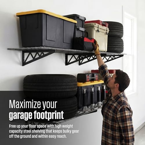 Steel Garage Wall Shelves 4 (4 Count)