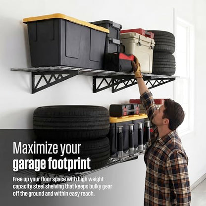Steel Garage Wall Shelves 4 (4 Count)