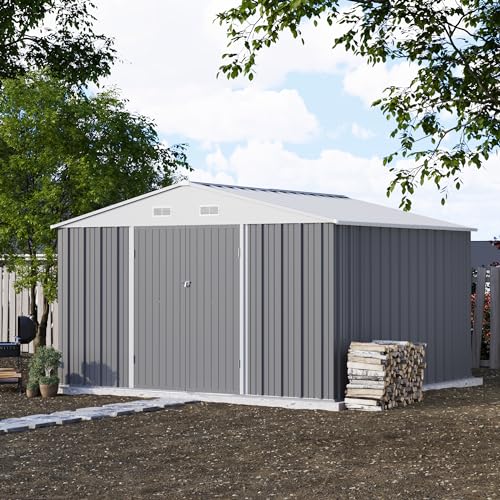 10x10 FT Metal Storage Shed