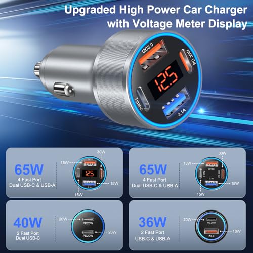 USB C Car Charger 3 Pack (3 Count)