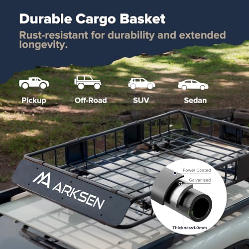 54" x 34" x 6" Roof Rack Cargo Basket with Bag