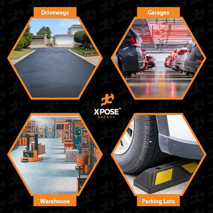 22" Heavy Duty Rubber Parking Stopper (2 Count)