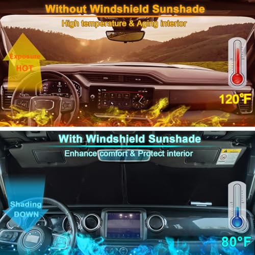 Premium Windshield Sun Shade for 2018