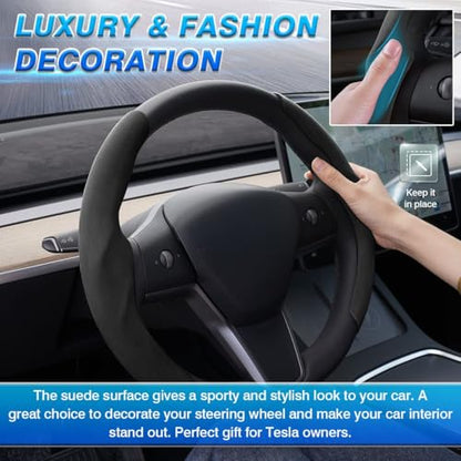 Custom Fit for Tesla Steering Wheel Cover