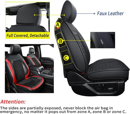 F150 Faux Leather Seat Covers Fit for 2015 (4 Count)