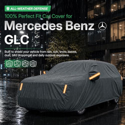 Waterproof Heavy Duty Car Cover Custom Fit Mercedes Benz GLC300 GLC350e GLC43 63（2016