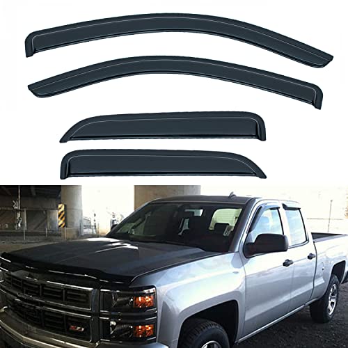 4pcs Window Visors Rain Guards for 2014 (4 Count)