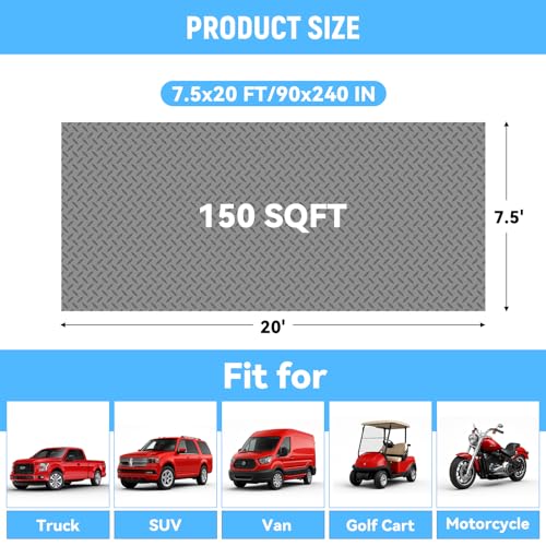 7.5x20 FT Garage Floor Mat