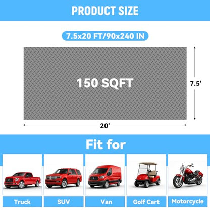 7.5x20 FT Garage Floor Mat