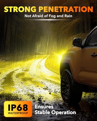 H11 Fog Bulbs Yellow Light (2 Count)