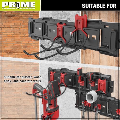 PR1ME 1 Pack Garage Garden Tool Organizer Wall Mount Hooks
