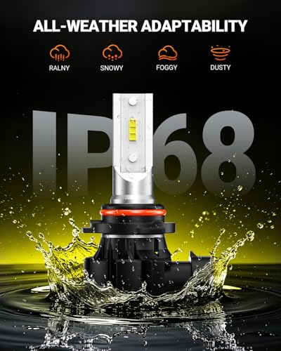 9006 LED Fog Light Bulbs Yellow