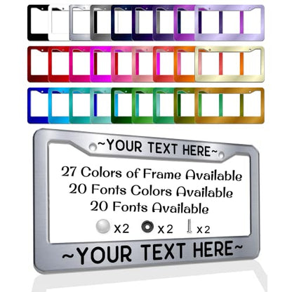 Personalized License Plate Frame