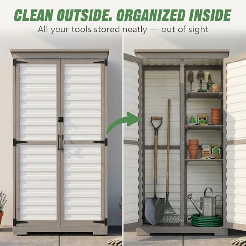 Outdoor Storage Cabinet Store More in Less Space