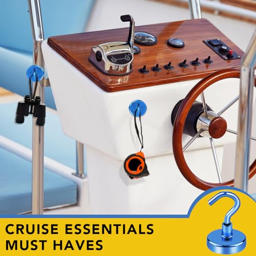 Magnetic Hooks for Cruise Cabins (12 Count)
