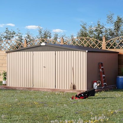 12' x 14' Large Metal Outdoor Storage Shed