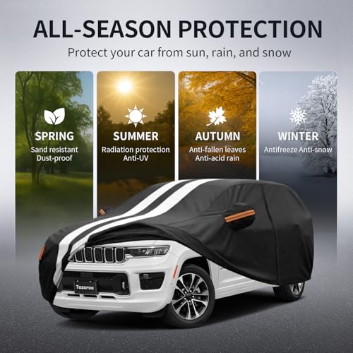 Multi Layer Car Cover Custom Fit for Jeep Grand Cherokee Long