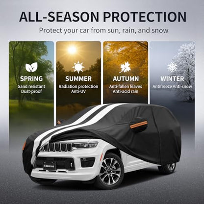 Multi Layer Car Cover Custom Fit for Jeep Grand Cherokee Long
