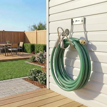 Garden Hose Holder Stainless Steel Small Wall Mount Garden Hose Hook