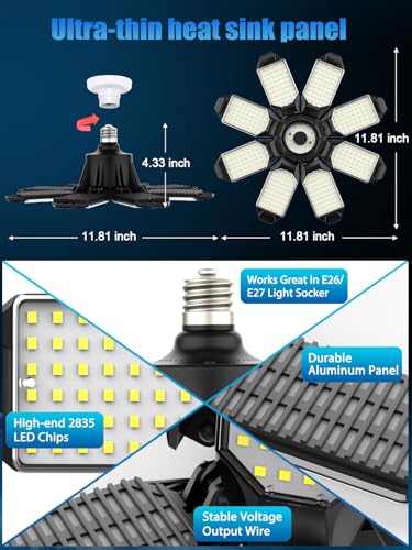 2 Pack Garage Lights (2 Count)