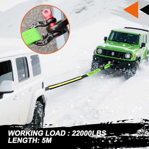 Tow Strap Heavy Duty with Hooks (2 Count)