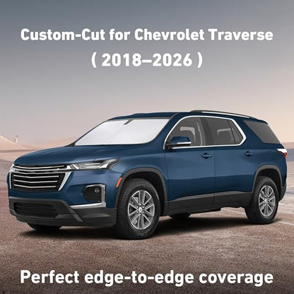 Windshield Sunshade Compatible for Chevrolet Traverse 2018
