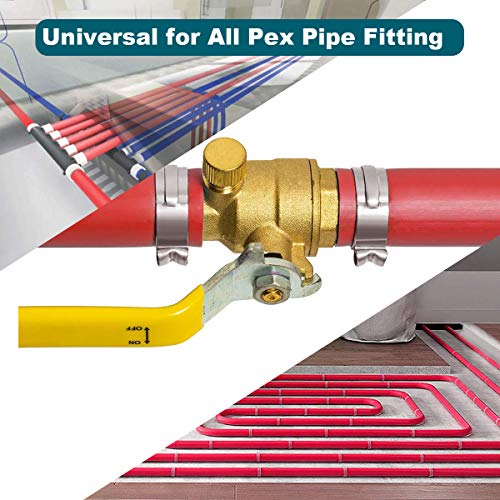 50 Pack 1 Inch PEX Cinch Clamps (50 Count)